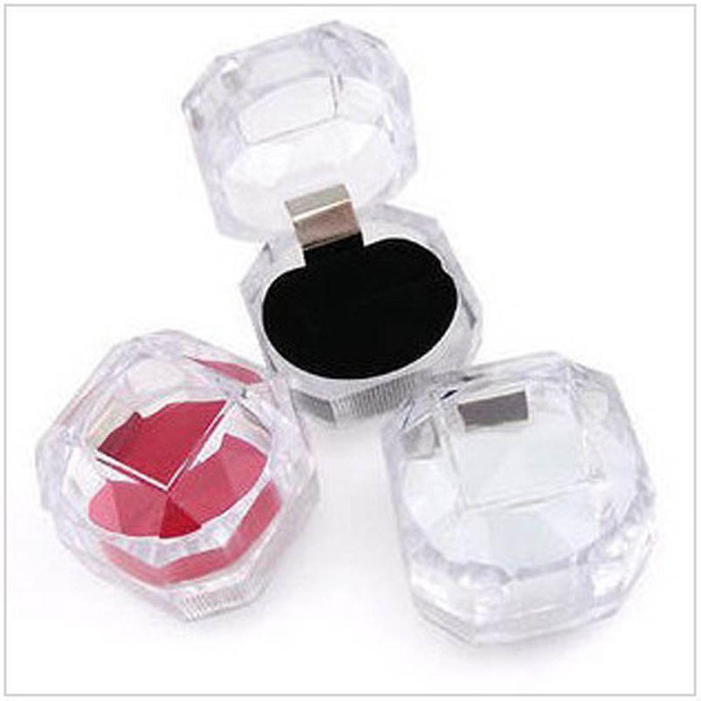 Nice Clear Crystal Beautiful Hot Organizer Display Case Jewelry Box Earrings Brooch Storage