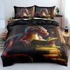 Mysterious Dragon Books Pattern 3D Printed Duvet Cover Soft Comfortable Bedding Set Wildlife Style Quilt Cover Set Pillowcases