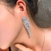 Свадебные украшения CMM, длинные висячие серьги в форме блестящего кубического циркония для невесты