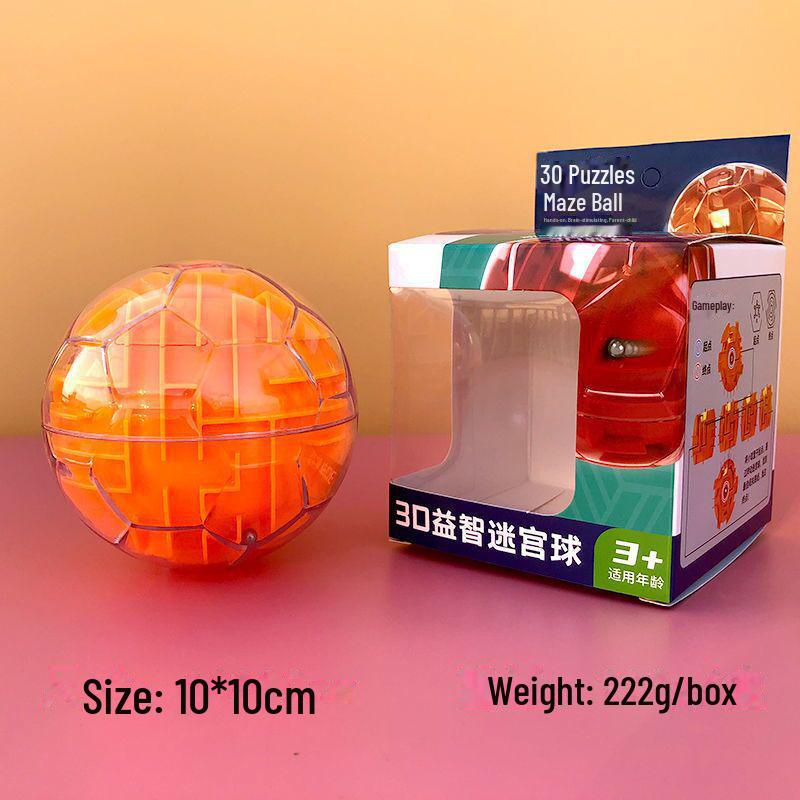 Hanluo 3D Волшебный Шар-Лабиринт: Развивающая игрушка для развития равновесия и координации у детей