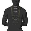 New Hip-hop Personality Diamond-encrusted Playing Card Pendant Necklace Pendant Street Rap Punk Cuban Chain