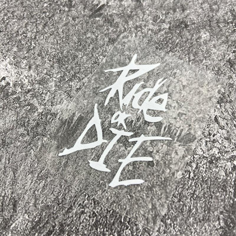 1 шт. Наклейки на раму велосипеда 'Ride or Die' Водонепроницаемые виниловые наклейки на верхнюю трубу велосипеда для MTB Велосипедные Декоративные Мотоциклетные Аксессуары