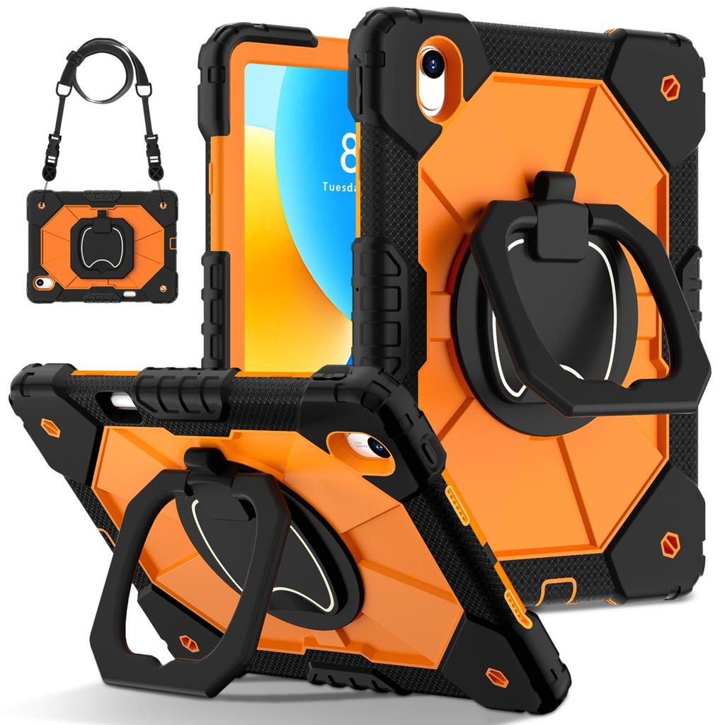 For Huawei MatePad 11.5 / Huawei MatePad 11.5-inch.360° Rotating Grip Heavy Duty Protection Stand TPU+PC 3in1 Anti-knock Shockproof Tablets PC Case