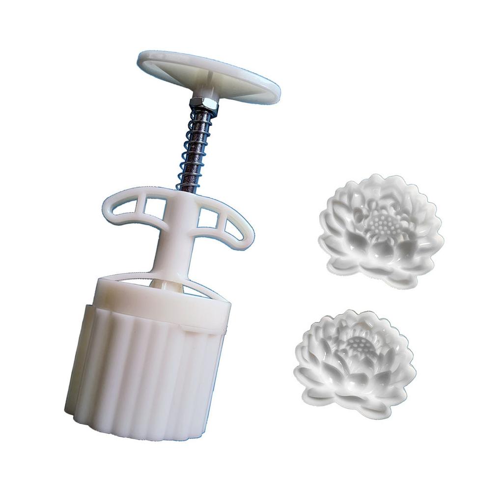 Форма для лунных пряников с ручным нажатием, форма из АБС-пластика, уникальная форма для выпечки цветов лотоса, китайская выпечка, форма для выпечки десертов