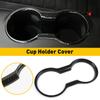 Carbon Fibre Cup Holder Cover Frame Car Interior Accessories Trim for Ford Mustang 2022 2015 2016 2017