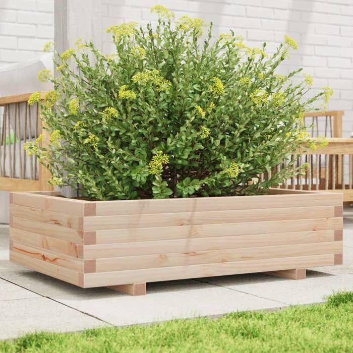 VidaXL Planter 90x60x26.5 Cm Solid Pine Wood, Outdoor Planter, Flower Box, Plant Box, Planter 847343