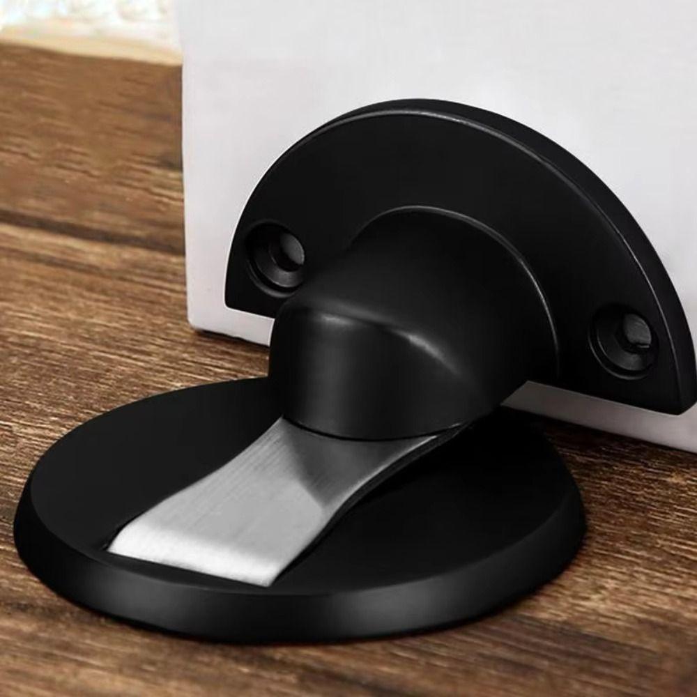 Zinc Zinc Zinc Alloy Adjustable Door Stop No Drilling Floor Door Stop Non-Punch Door Holder Bedroom