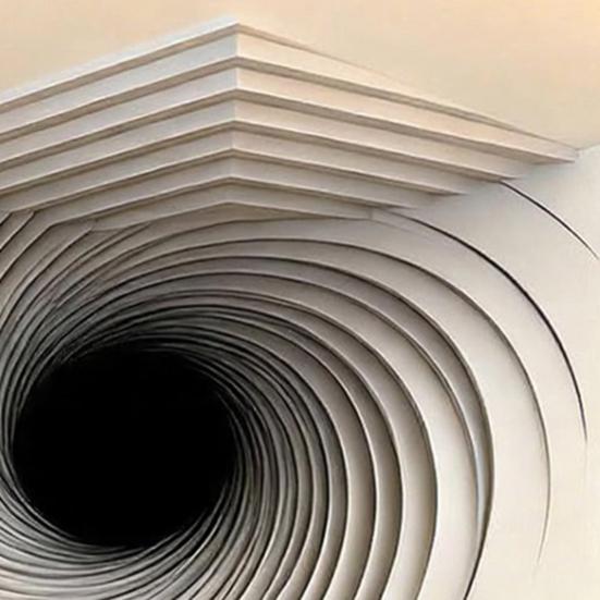 3D Угловое Настенное Искусство Оптическая Иллюзия Угловая Наклейка на Стену Большая Абстрактная Съемная Наклейка на Стену для Декора Гостиной Офиса