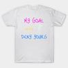 T Shirt Women My Goal Is To Deny Yours Goalie Defender Harajuku Print Kawaii Tshirt Summer Short Sleeve Female T-Shirt Top Tee