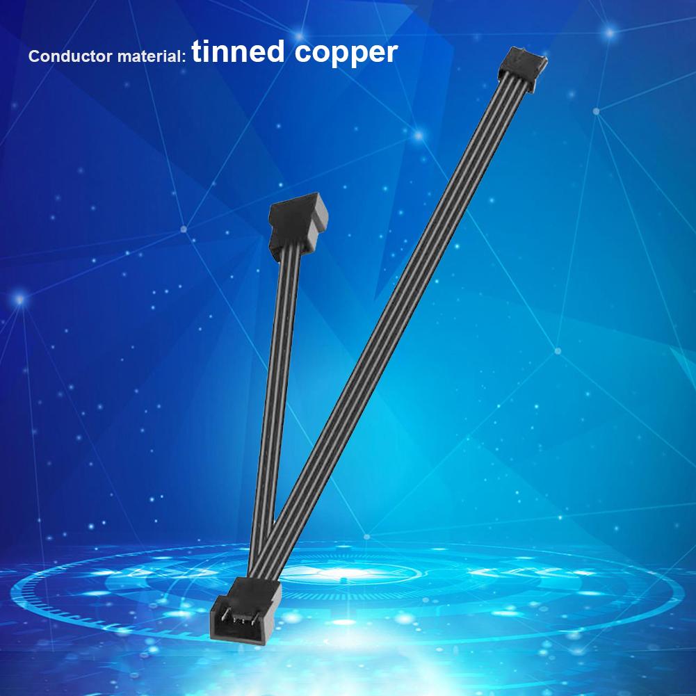 Портативный вентилятор PWM разветвитель гнездо-папа разветвитель питания изоляционный материал ПВХ удлинительный кабель разъем для корпусного вентилятора ПК