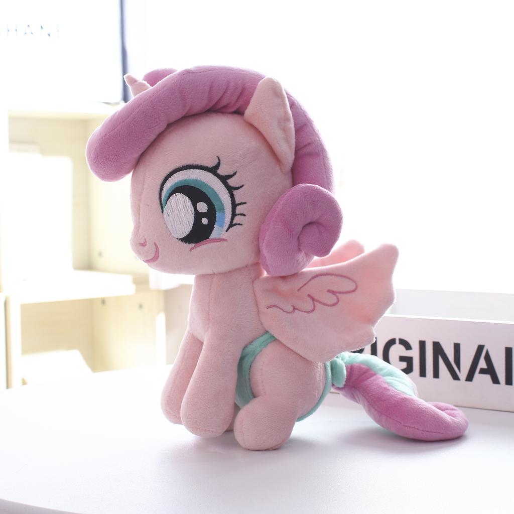 New My Little Pony Plush Toys Twilight Sparkle Pinkie Pie Rarity Fluttershy Applejack Rainbow Dash Stuffed Doll Kid Xmas Gift