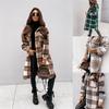 9302 Autumn/Winter 2023 Digital Print Long Sleeve Plaid Shirt Coat