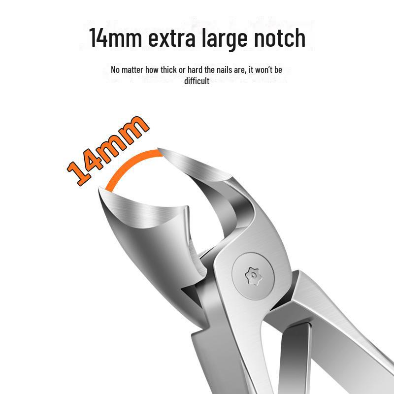 Кусачки для ногтей с большим раскрытием и наклоном - ножницы из нержавеющей стали для удаления пудры