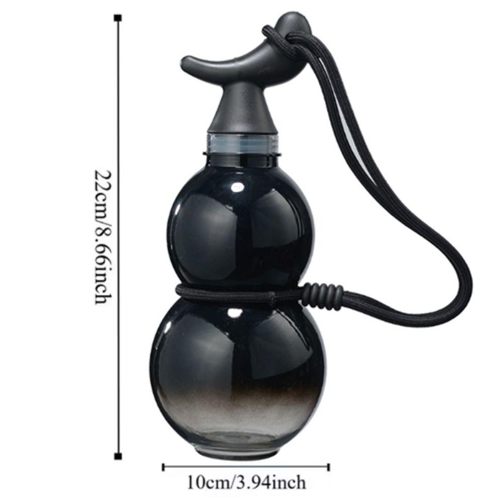 Стакан для воды в китайском стиле, градиентная цветная бутылка для питья, креативная бутылка для воды в форме тыквы для путешествий