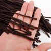 28'' Long Synthetic Zizi Braid Hair Straight Colorful Zizi Box Braids Crochet Hair Extension Pink Write Purple for Women Party
