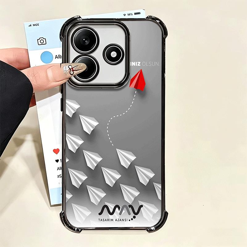 Бумажный Самолет Лодка Мечта Мягкий Чехол Для Телефона Для Xiaomi Poco X7 X8 Pro Max X6 X5 X3 F8 Ultra F7 M8 M7 M5S Redmi 15C 15A 15 14C 13C