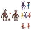 Яркие 6 шт. Fnaf Пять ночей у Фредди Светящиеся фигурки для детей