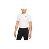 Casual Breathable Solid Golf Short Sleeve Polo Shirt Men Tops White DH0827-100