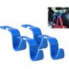 Amooca Car Seat Headrest Hook 4 Pack Hanger Storage Organizer Universal For Handbag Purse Coat Universal Fit Vehicle Car S Type Red