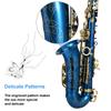 Brass Engraved Eb E Flat Alto Saxophone Sax Abalone Shell Buttons Wind Instrument with Case Gloves Cleaning Cloth Belt
