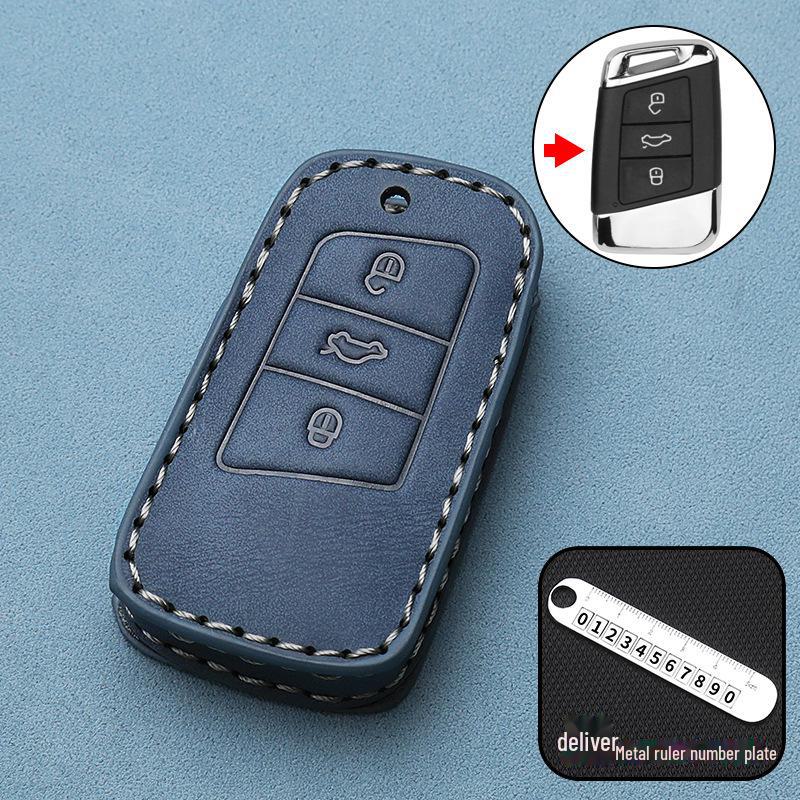 Чехол для автомобильного ключа Volkswagen 2024 для Lingdu, ID.3, Magotan, Passat, ID.4, Golf 8 - пряжка для сумки высокого класса