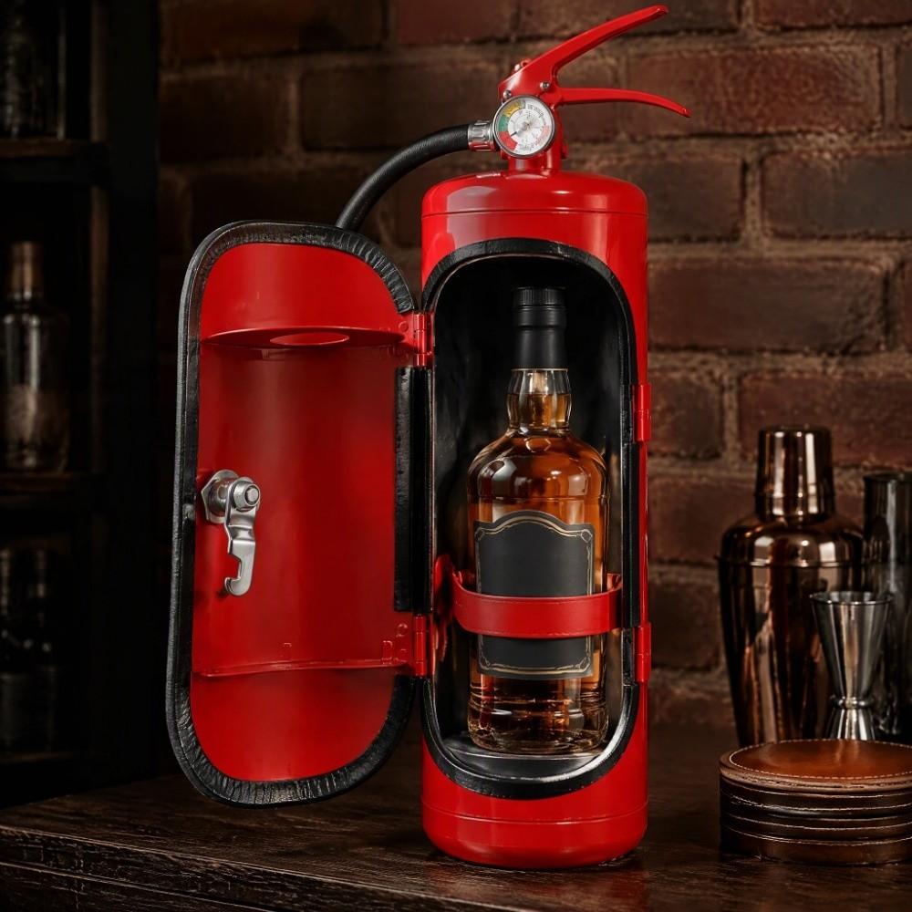 Fire Extinguisher Shape Fire Extinguisher Wine Cooler Creative Wine Bottle Rack Bar Furniture