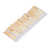 10Pcs Bb Clarinet Reeds Strength 2.5 Thinner Tip Clarinet Reeds Replacement for Beginners