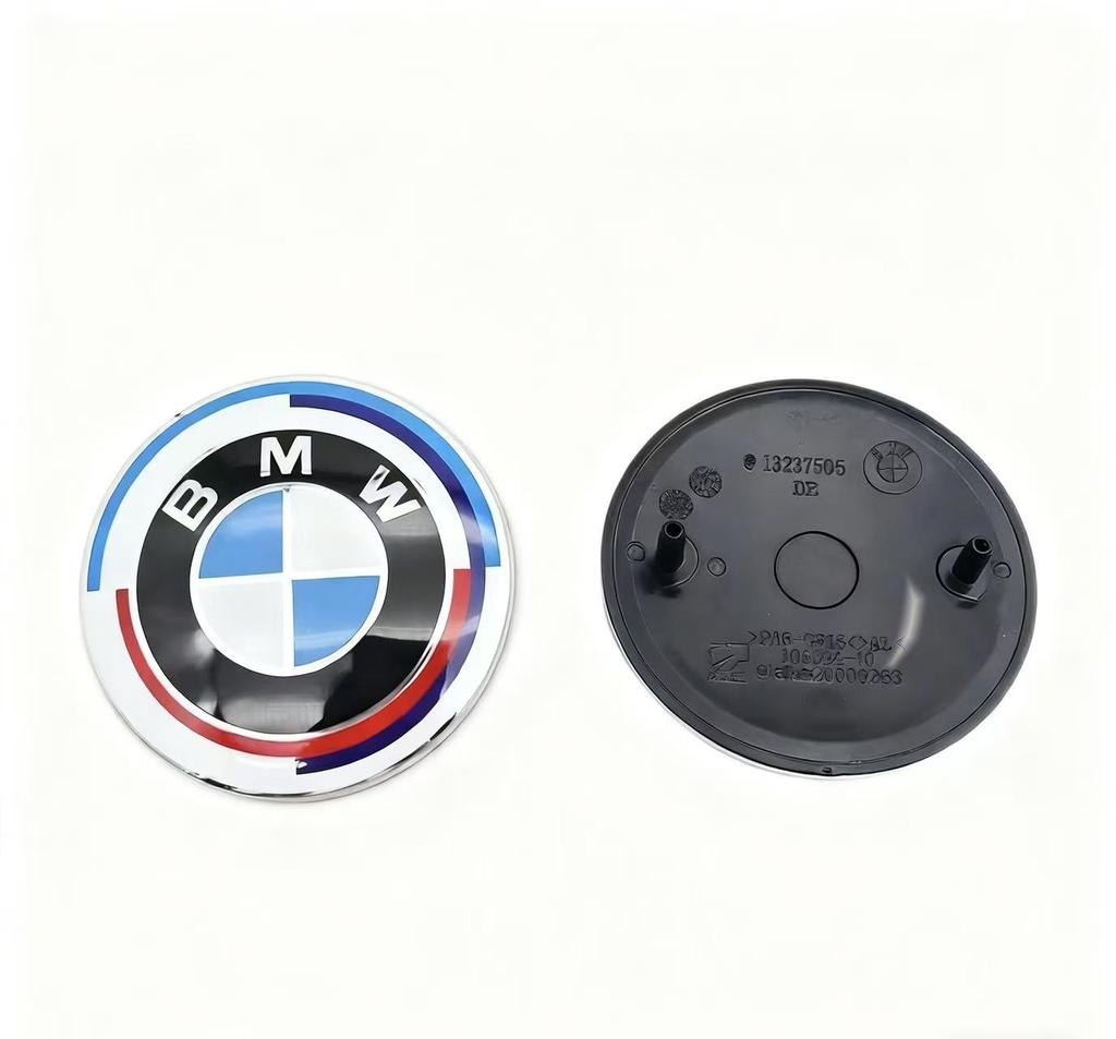 ABS 82MM 74MM For BMW Front Hood Emblem Trunk Rear badge logo F10 F20 G20 E87 E60 E63 F01 E46 E90 F30 F02 E83 Car Accessories
