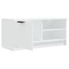 Vidaxl Szafka Pod Tv, Biała, 80X35X36,5 Cm, Materiał Drewnopochodny