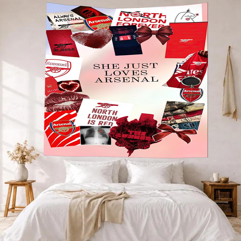 Arsenal Wall Decor Tapestry Art For Pet Memorial Birthdaywedding Party Backdrop Family Gift