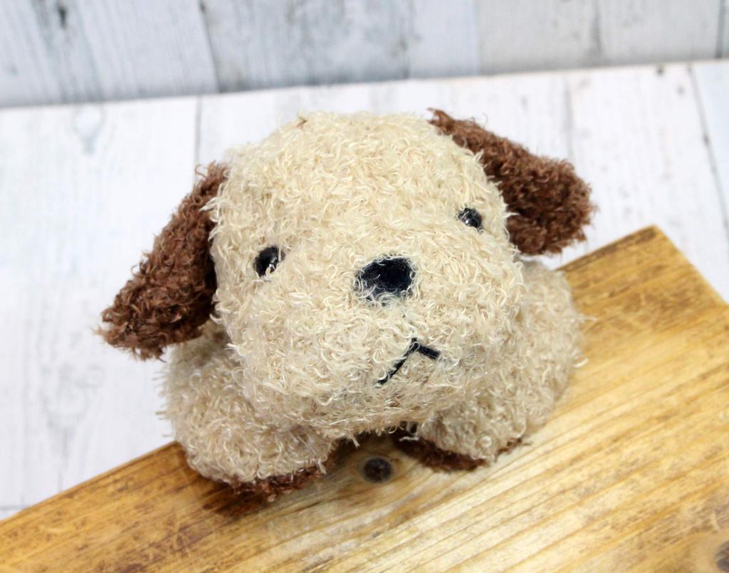 Shinada Lazy Party Fluffy Dog Brown 12 x 27 x 8 cm Plush Toy Animal Goods (M) FLPB-0158