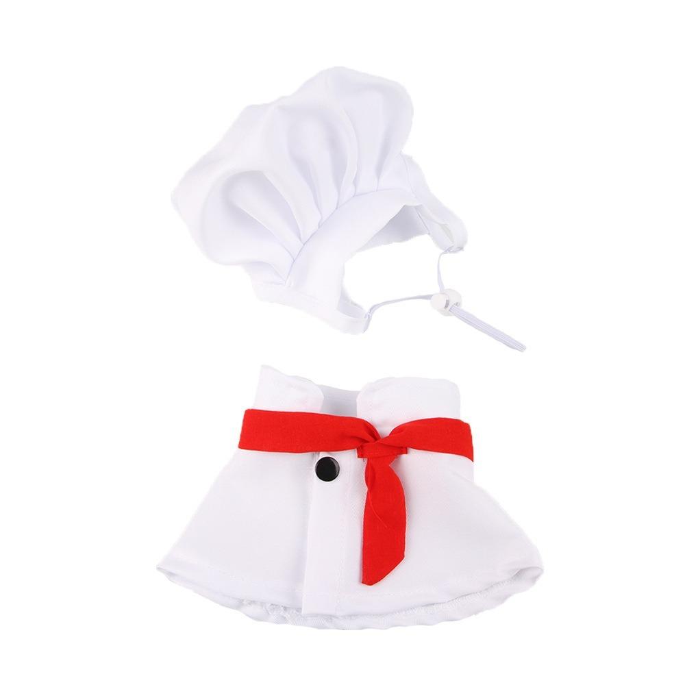 Cute Chef Hat Set Adjustable Cat Cosplay Hat Pet Accessories Pet Cooking King Hat Pet Fashion Show