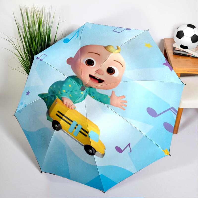 Rainbow watermelon Adventure Umbrella Folding umbrella, automatic umbrella 8-Frame for Travel, camping Use Gift for Halloween Christmas