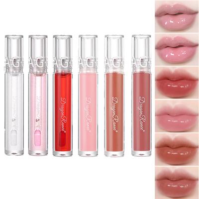 Зеркальная водная глазурь для губ Glass Lips Яркий и прозрачный водяной нежный блеск для губ Pearl Fine Shimmering Lip Liquid