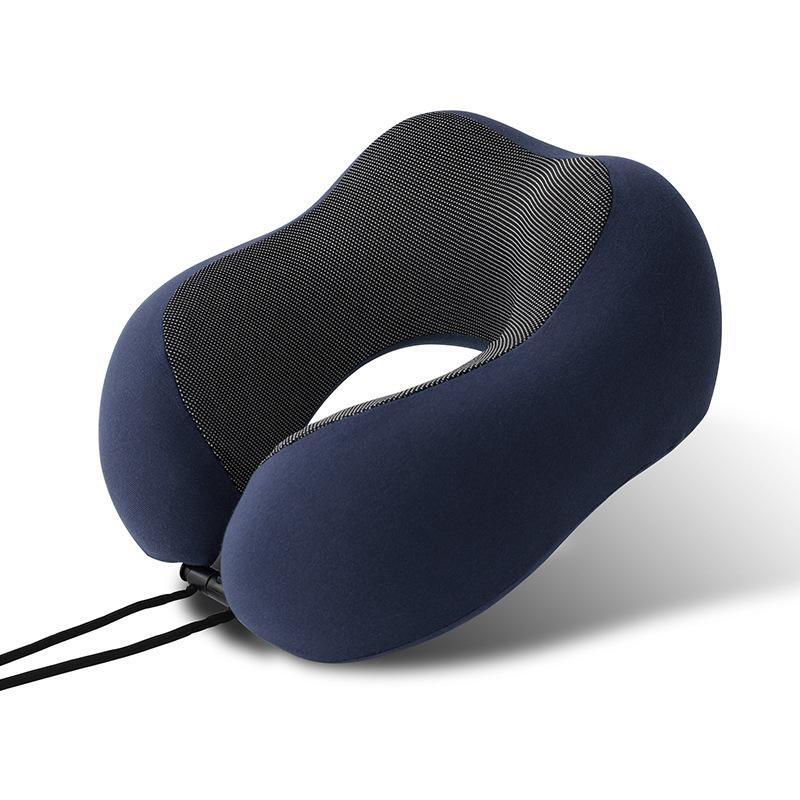 Pure cotton skin-friendly and breathable travel neck pillow, neck pillow U-shaped pillow