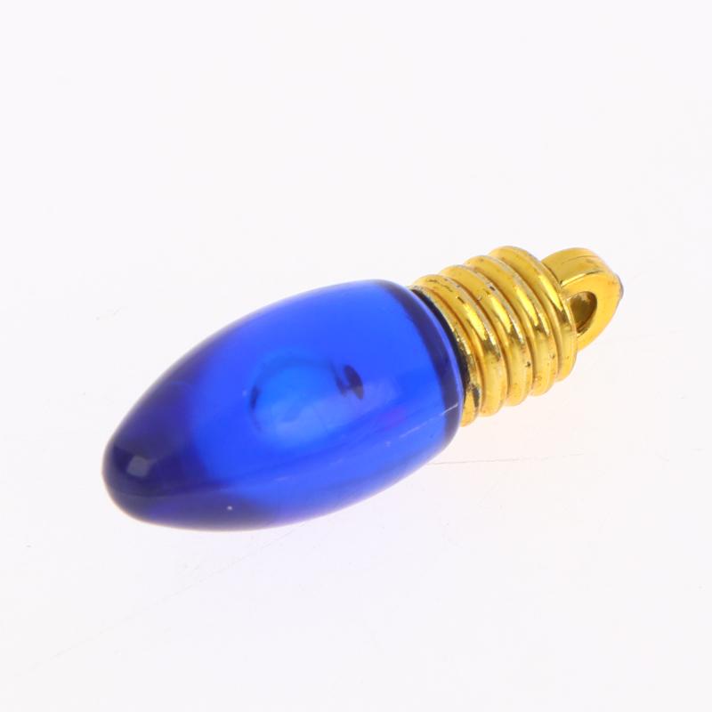 10 Pcs Plastic Colorful Mini Bulb For Making Christmas Party Decor Diy Hanging Lamp Materials