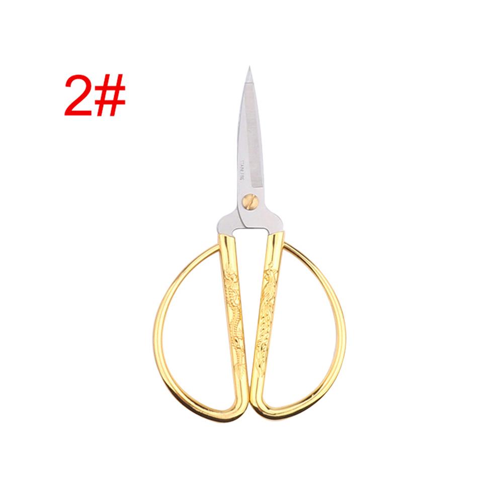 Gold Durable Craft Fabric Short Cutter Sewing Tool Household Shears Scissors Tailor Scissor