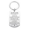 Wedding Husband Lover Gifts Anniversary Boyfriend Valentines Day Key Ring TO MY LOVE Keychain