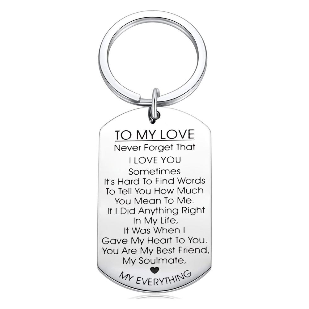 Wedding Husband Lover Gifts Anniversary Boyfriend Valentines Day Key Ring TO MY LOVE Keychain