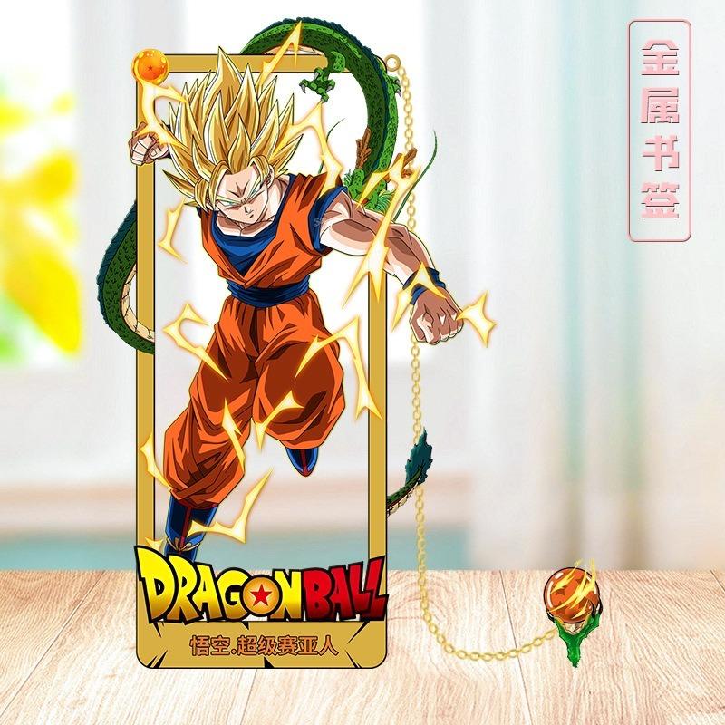 Аниме Dragon Ball Фигурки Действия Металлическая Закладка Укун Скрепка для Книг Учебный Документ Аниме Гуцзы Студент Украшение Подарок на День Рождения Детей