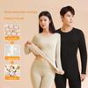 Black Gold Wool Silk Thermal Underwear Set: Unisex Thickened Antibacterial Autumn/Winter Suit with Acrylic Blend.