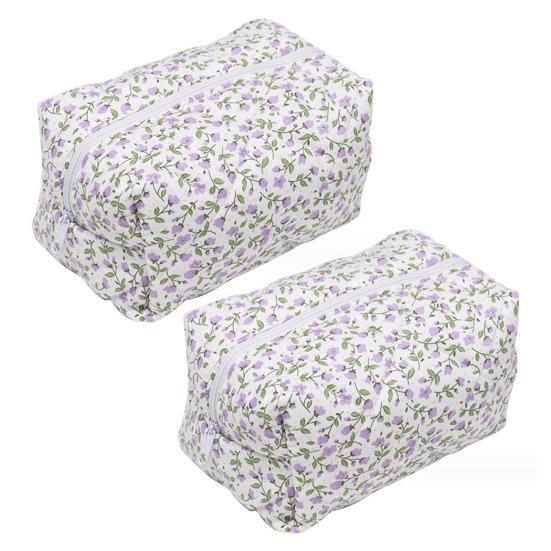 1/2 шт. косметичка с цветочным принтом на молнии большой емкости портативный лосьон для губной помады ключи от наушников сумка для хранения кистей для макияжа дорожный бизнес