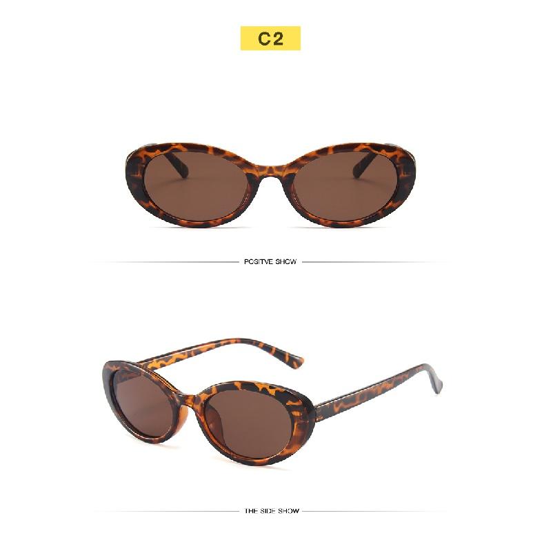 2023 New Retro Oval Small Frame Sunglasses Jelly Color Jelly Color Lents Women Fashion Gothic Trending Streetwear Sun