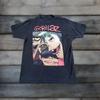 ВИНТАЖНАЯ Футболка с принтом группы Gorillaz Мужская Средний Размер Черная 2012 Графический Принт Унисекс Футболка