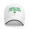 Kiss Me I'm Irish Funny St Patricks Day Baseball Cap Unisex Men Print Hip Hop Hats Summer Fashion Outdoor Sport Baseball Caps