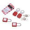 Electrical Lockout Tagout Kit Tag Hasp Safety Padlock Set Rustproof for Lock Out Tag Out Station