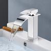 Waterfall Wash Basin Stainless Steel High And Low Faucet Black And Cold Toilet Hotel Wash Basin Bathroom Home