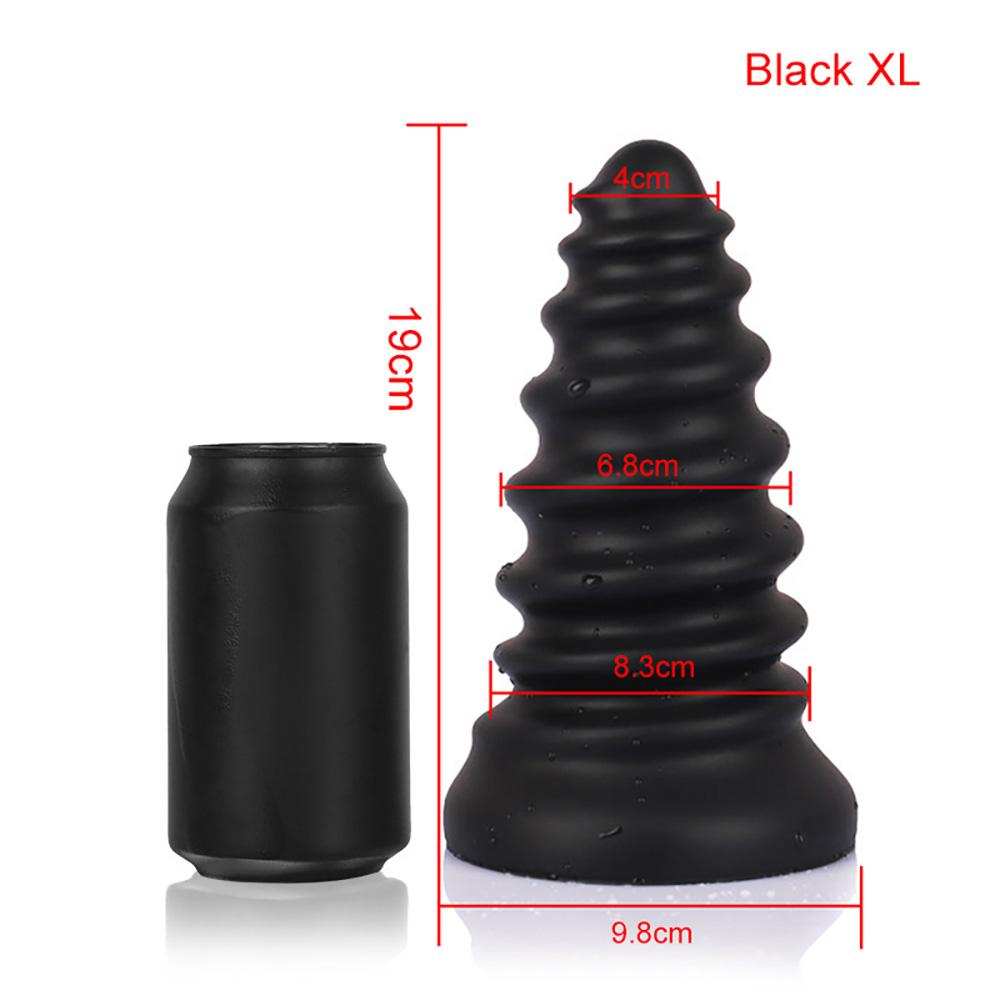 Screw Huge Anal Plug Silicone Soft Butt Plug Big Anal Dilation Sex