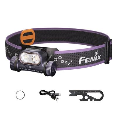 Светодиодный налобный фонарь Fenix HM65R-T V2.0, перезаряжаемый, 1600 люмен, 3400 мАч, Type-C, IP68, водонепроницаемый, пылезащищенный, дальность луча 170 м, двойной свет, для туризма, рыбалки