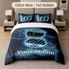 Custom Bedding Set BIRMINGHAM CITY Football Pattern, Print Name Text 1 Duvet Cover plus 2 Pillowcases Home Textile